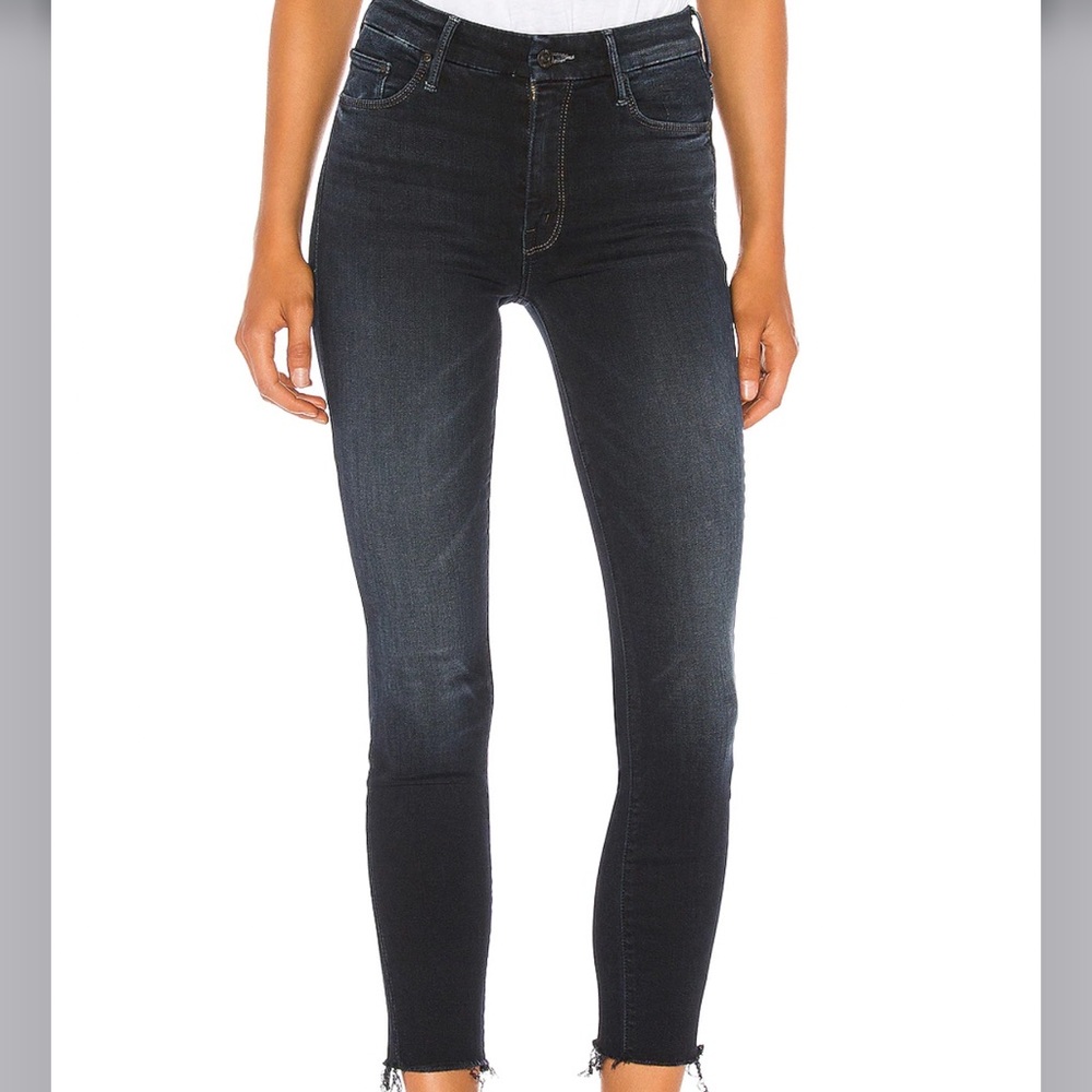MOTHER High Waisted Looker Ankle Fray in Last Call